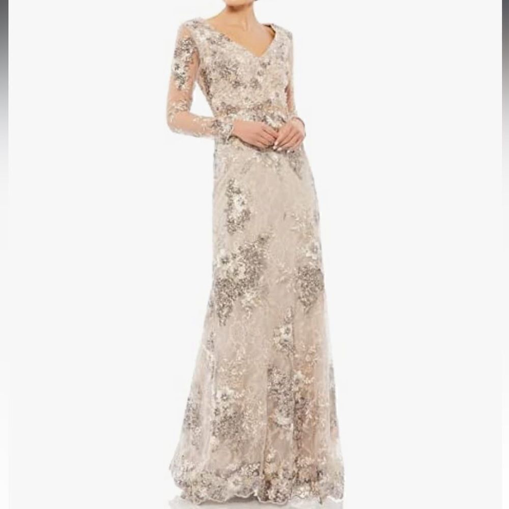 Mac Duggal 67539 Sheath Dress for Prom - Elegant Sheer Dress AUTHENTIC